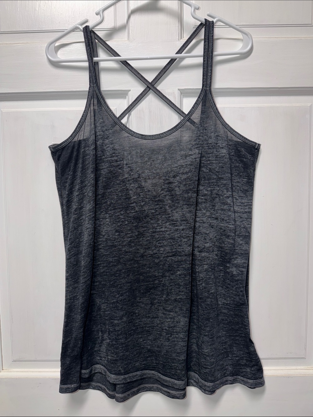 Mossimo Supply Co. Charcoal Crisscross-Back Tank
